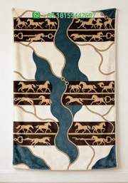 Hermes Throw Blankets